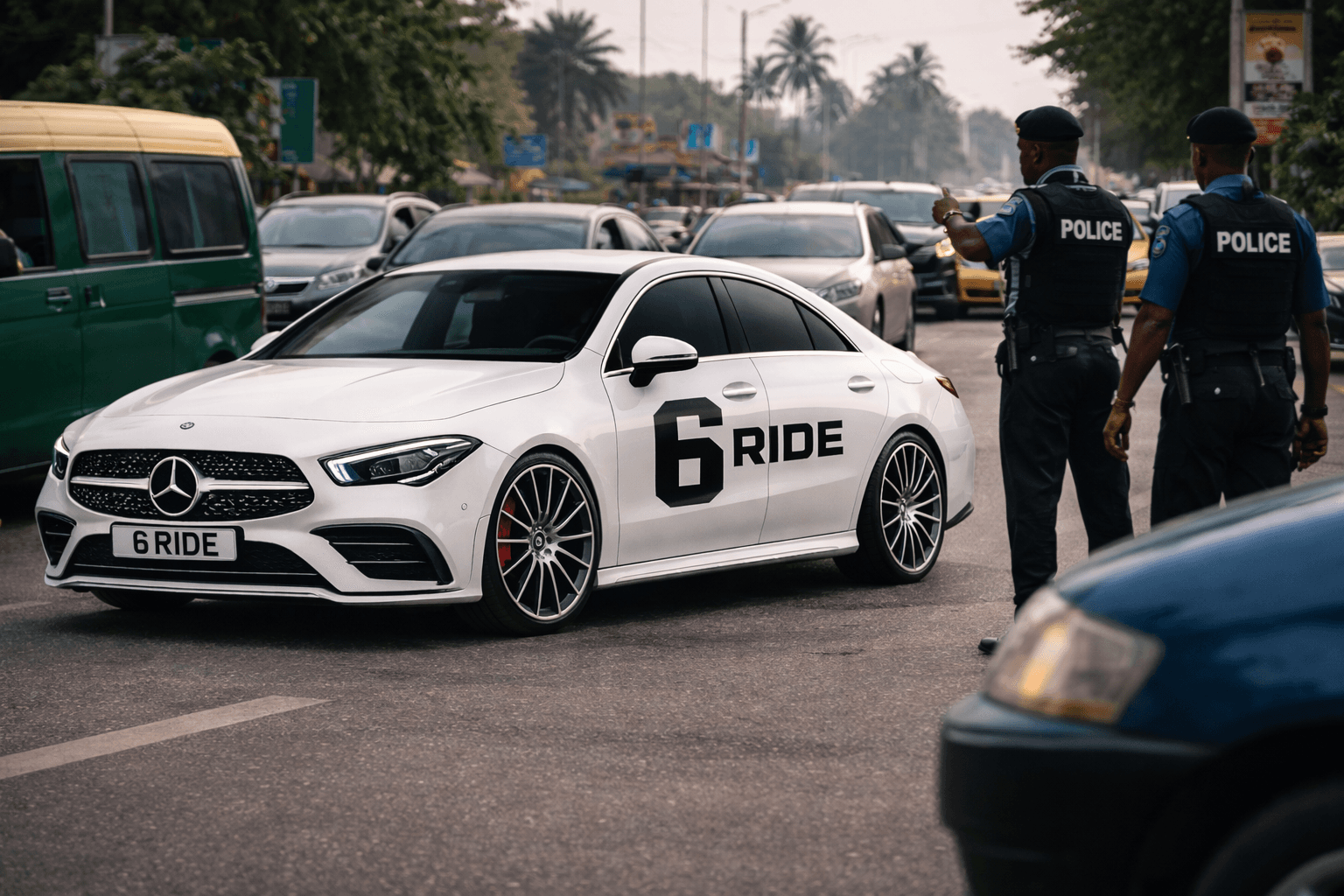 6ride traffic compliance scene