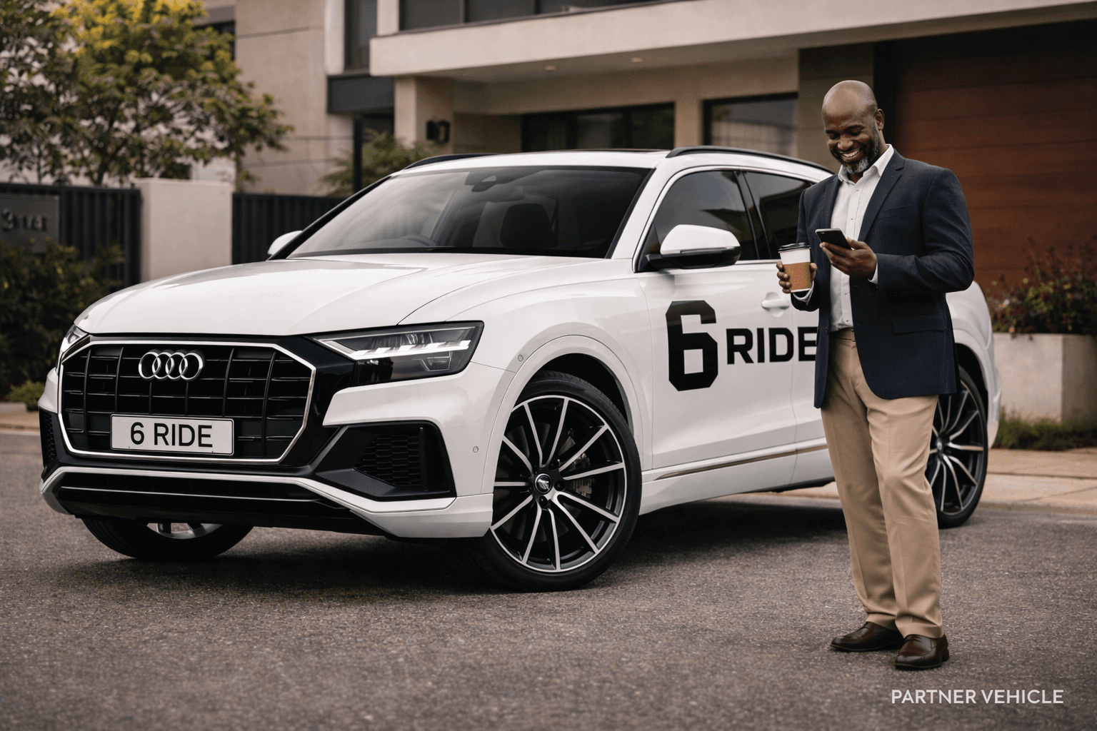 6ride partner Audi premium with male rider